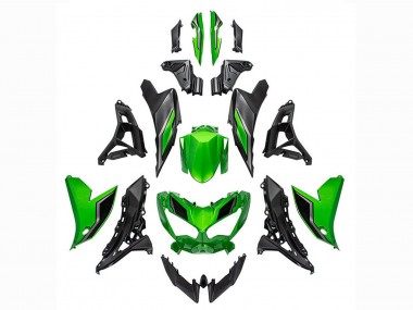 Purchase 2022-2025 Kawasaki Versys 650 Motorcycle Fairings - Green Glossy Black Canada