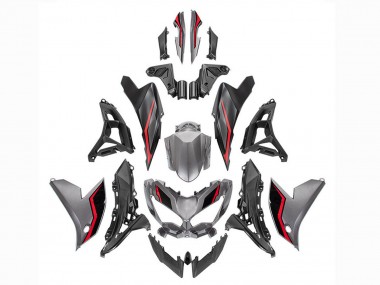 Purchase 2022-2025 Kawasaki Versys 650 Motorcycle Fairings - Grey Red Black Canada