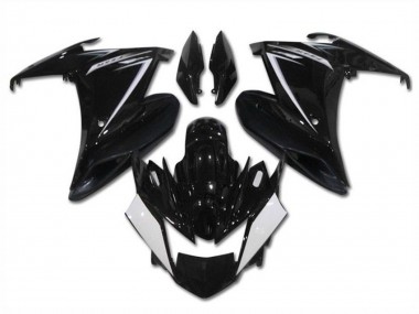 Purchase 2009-2015 Yamaha FZ6R Motorcycle Fairings - Glossy Black White Canada