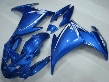 Purchase 2009-2015 Yamaha FZ6R Motorcycle Fairings - Blue White Canada