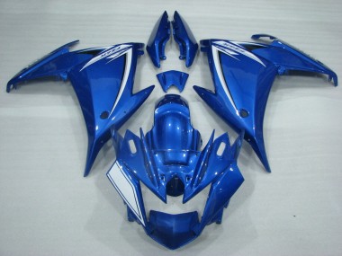 Purchase 2009-2015 Yamaha FZ6R Motorcycle Fairings - Blue White Canada