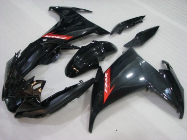 Purchase 2009-2015 Yamaha FZ6R Motorcycle Fairings - Glossy Black Red Canada