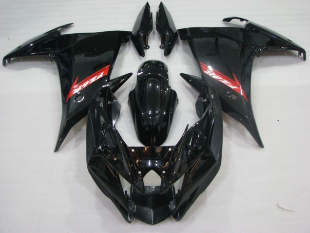 2009-2015 Yamaha FZ6R Motorcycle Fairings - Glossy Black Red Canada
