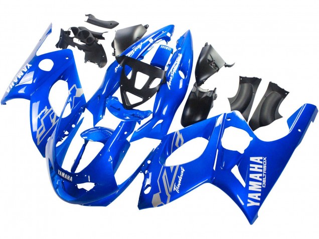 1996-2007 Yamaha YZF600R Thundercat Motorcycle Fairings - Blue White Silver Canada