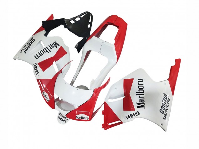 1991-1994 Yamaha TZR250 3XV Motorcycle Fairings - White Red Marlboro Castrol Dunlop Canada