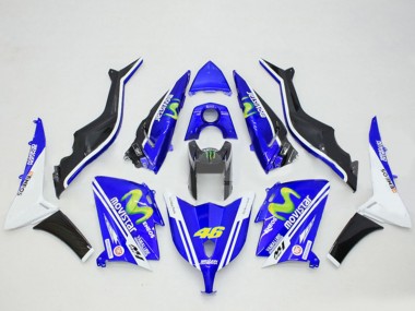 Purchase 2012-2014 Yamaha TMAX530 Motorcycle Fairings - Blue Black White ENEOS MoviStar Yamalube 46 Canada