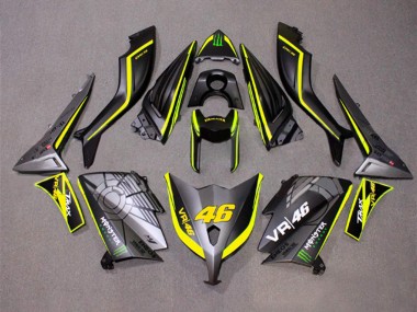 Purchase 2012-2014 Yamaha TMAX530 Motorcycle Fairings - Matte Grey Yellow Monster 46 Canada