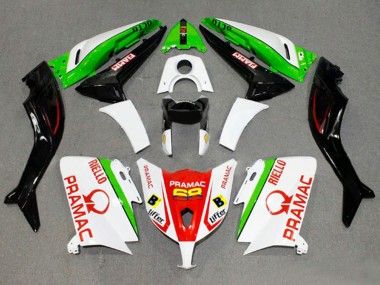 Purchase 2012-2014 Yamaha TMAX530 Motorcycle Fairings - White Red Green Pramac Fiamm Canada