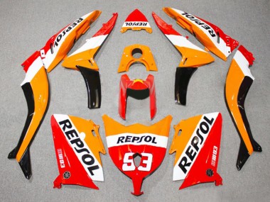 Purchase 2012-2014 Yamaha TMAX530 Motorcycle Fairings - Red Orange White Repsol 93 Canada