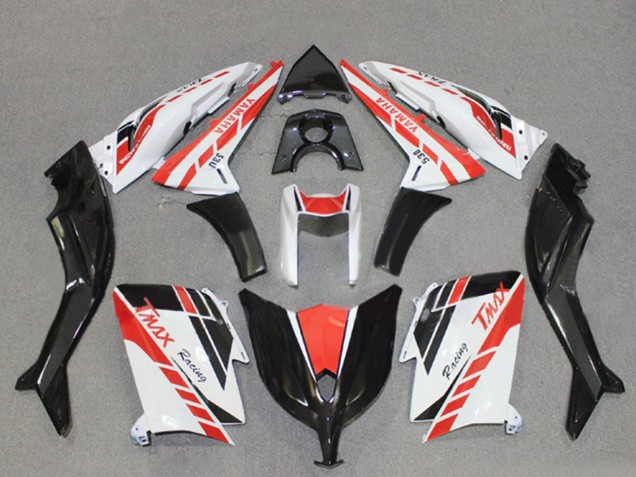 2012-2014 Yamaha TMAX530 Motorcycle Fairings - White Red Black Racing Canada