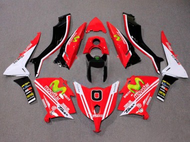 Purchase 2012-2014 Yamaha TMAX530 Motorcycle Fairings - Red White ENEOS MoviStar Yamalube Canada