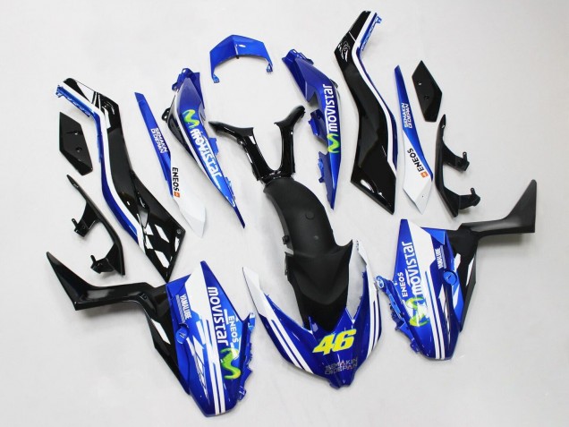 2017-2021 Yamaha XMAX300 Motorcycle Fairings - Blue Black MoviStar ENEOS Yamalube 46 Canada