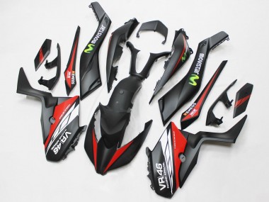 Purchase 2017-2021 Yamaha XMAX300 Motorcycle Fairings - Matte Black Red MoviStar ENEOS 46 Canada