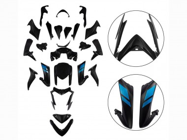 Purchase 2015-2020 Suzuki GSX-S 1000 Motorcycle Fairings - Black with Blue Canada