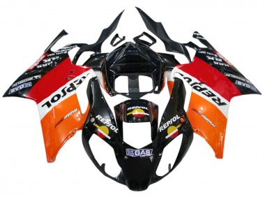 Purchase 2003-2006 Aprilia RSV1000 Motorcycle Fairings - Orange White Red Black Repsol Canada
