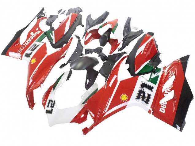2020-2024 Ducati Panigale V2 Motorcycle Fairings - White Red Green Matte Black Corse 21 Canada