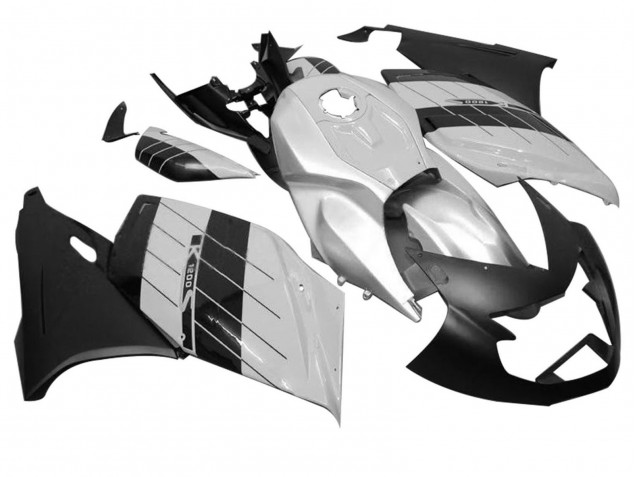 2005-2010 BMW K1200S Motorcycle Fairings - Silver Matte Black Canada