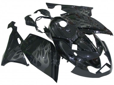 Purchase 2005-2010 BMW K1200S Motorcycle Fairings - Glossy Black Grey Flame Canada