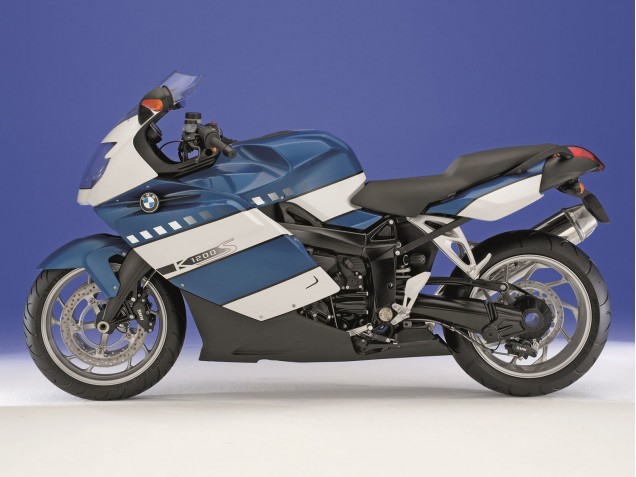 2005-2010 BMW K1200S Motorcycle Fairings - White Dark Blue Canada