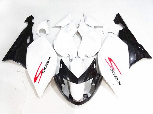2005-2010 BMW K1200S Motorcycle Fairings - White Glossy Black Canada