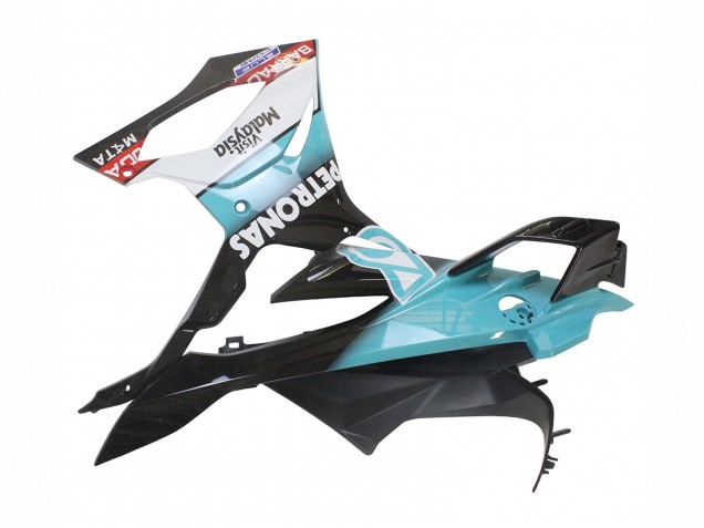 2023-2024 BMW S1000RR Motorcycle Fairings - Light Blue Matte Black Petronas Canada