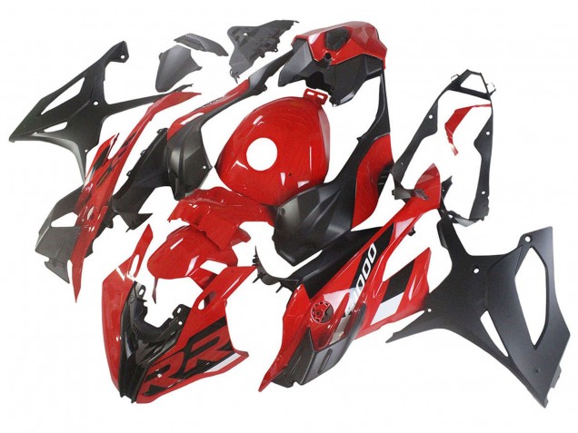 2023-2024 BMW S1000RR Motorcycle Fairings - Red Matte Black Canada