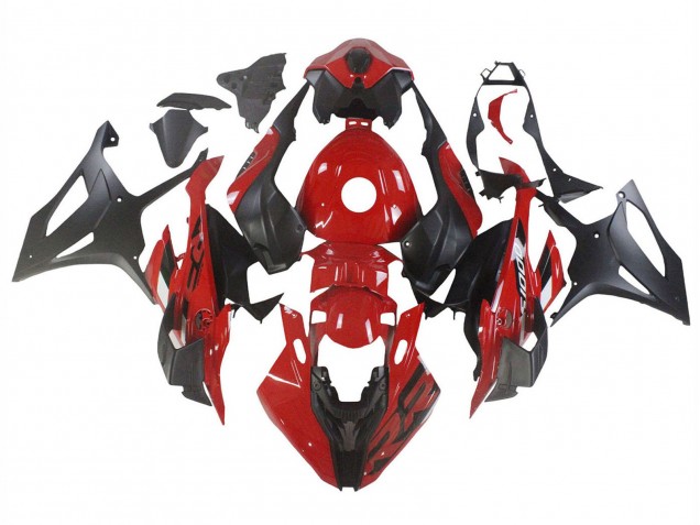 2023-2024 BMW S1000RR Motorcycle Fairings - Red Matte Black Canada