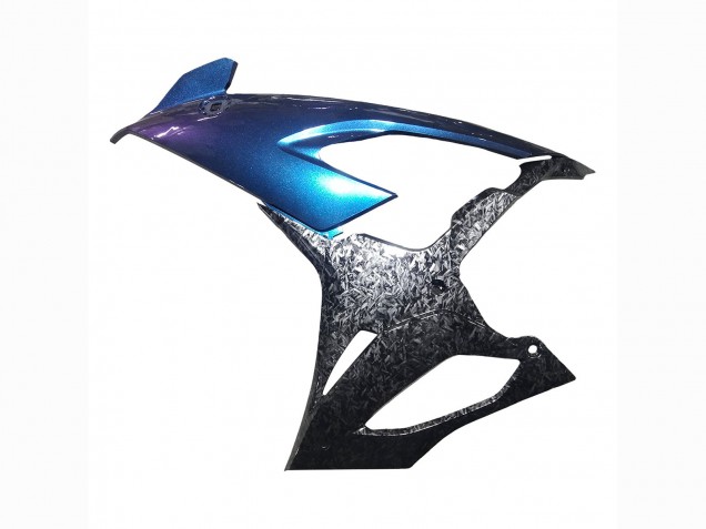 2019-2022 BMW S1000RR Motorcycle Fairings - Gradient Blue Purple Forged Carbon Fiber Canada