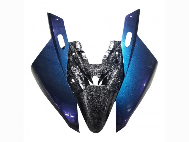 2019-2022 BMW S1000RR Motorcycle Fairings - Gradient Blue Purple Forged Carbon Fiber Canada