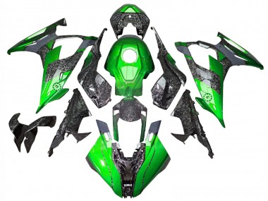 Purchase 2019-2022 BMW S1000RR Motorcycle Fairings - Green Forged Carbon Fiber Canada