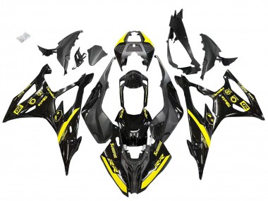 Purchase 2019-2022 BMW S1000RR Motorcycle Fairings - Glossy Black Yellow Canada