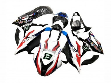 Purchase 2019-2022 BMW S1000RR Motorcycle Fairings - Black White Red 13 Canada
