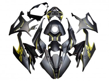 Purchase 2019-2022 BMW S1000RR Motorcycle Fairings - Black Yellow Carbon Fiber Canada