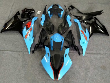 Purchase 2019-2022 BMW S1000RR Motorcycle Fairings - Black Light Blue Canada