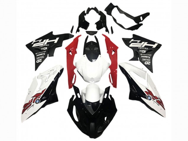 2017-2018 BMW S1000RR Motorcycle Fairings - White Red Matte Black Canada