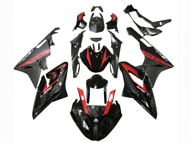 2017-2018 BMW S1000RR Motorcycle Fairings - Red Glossy Black Matte Black Canada