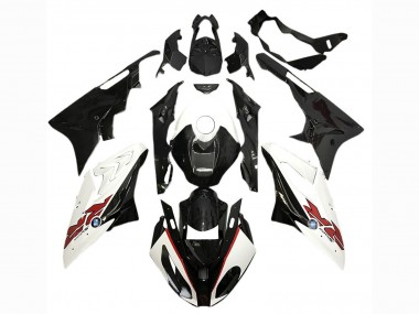 Purchase 2017-2018 BMW S1000RR Motorcycle Fairings - White Glossy Black Canada