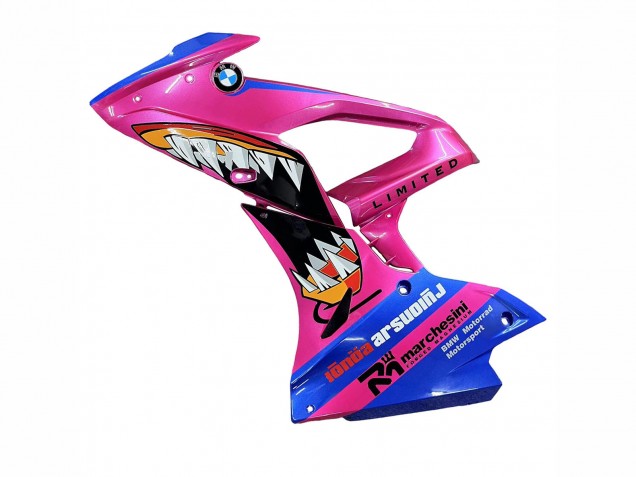 2017-2018 BMW S1000RR Motorcycle Fairings - Pink Blue Yellow Shark Canada
