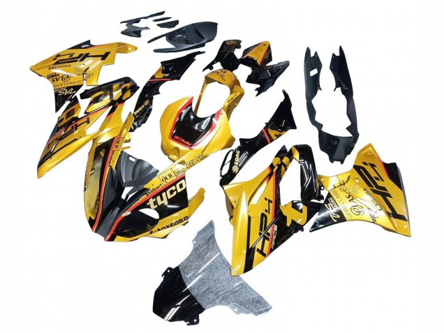 2017-2018 BMW S1000RR Motorcycle Fairings - Gold Black Tyco Canada