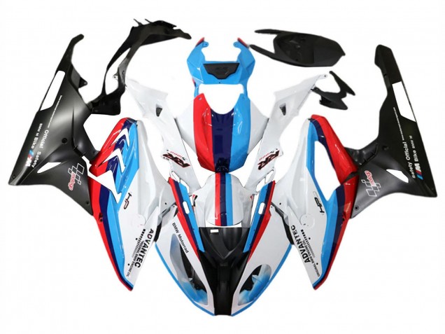 2015-2016 BMW S1000RR Motorcycle Fairing - White Red Blue Matte Black Canada