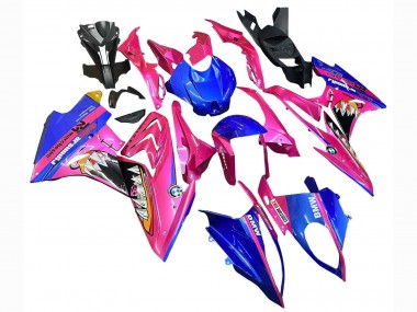 Purchase 2015-2016 BMW S1000RR Motorcycle Fairings - Pink Blue Shark Canada