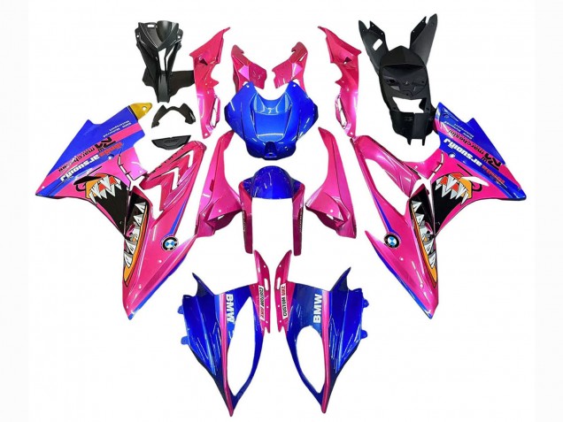 2015-2016 BMW S1000RR Motorcycle Fairings - Pink Blue Shark Canada