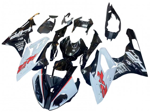 2015-2016 BMW S1000RR Motorcycle Fairings - White Glossy Black Canada