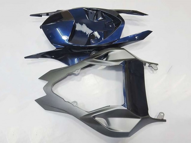 2009-2014 BMW S1000RR Motorcycle Fairings - Silver Blue Glossy Black Canada