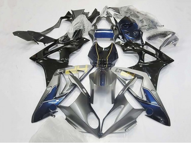 2009-2014 BMW S1000RR Motorcycle Fairings - Silver Blue Glossy Black Canada