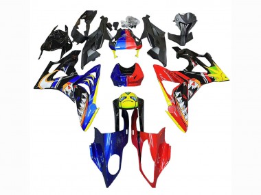 Purchase 2009-2014 BMW S1000RR Motorcycle Fairings - Red Blue Yellow Shark Canada