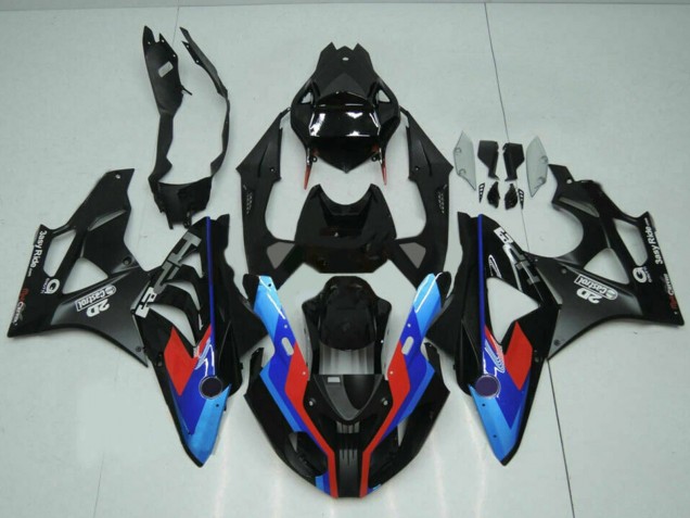 2009-2014 BMW S1000RR Motorcycle Fairings - Blue Red Matte Black Castrol Canada
