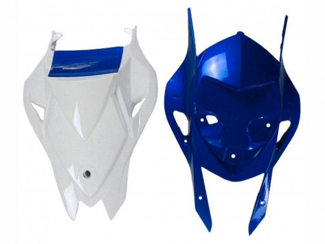 2009-2014 BMW S1000RR Motorcycle Fairings - White Blue Glossy Black Castrol Canada