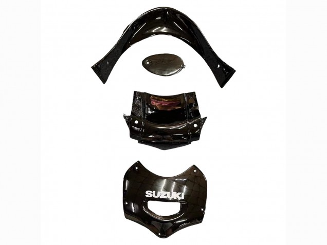 2004-2006 Suzuki GSX600F/GSX750F Motorcycle Fairings - Glossy Black Red Flame Canada