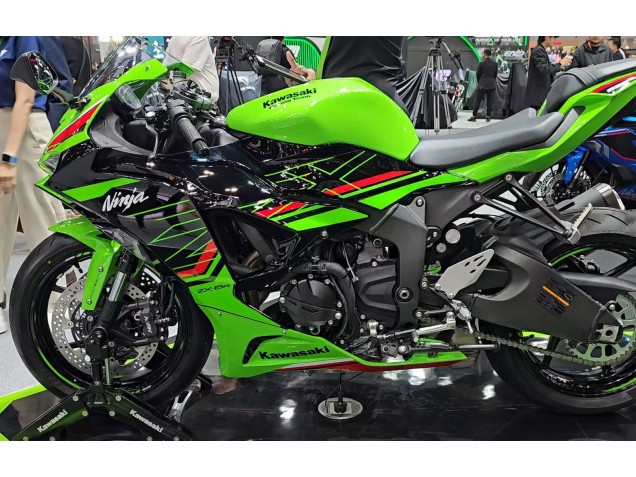 2023-2026 Kawasaki ZX6R Motorcycle Fairings - Green Black Canada
